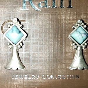 Rain Jewelry Collection turquoise earrings.